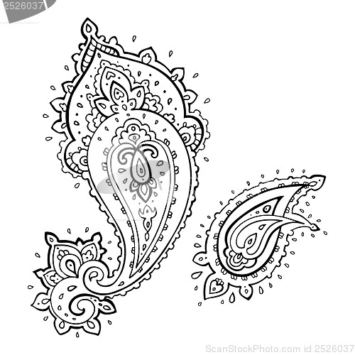 Image of Paisley. Ethnic ornament.