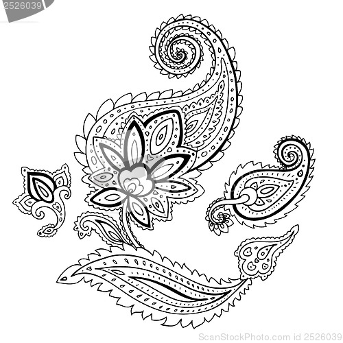 Image of Paisley. Ethnic ornament.