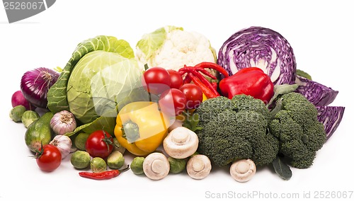 Image of Collection of fresh vegetables