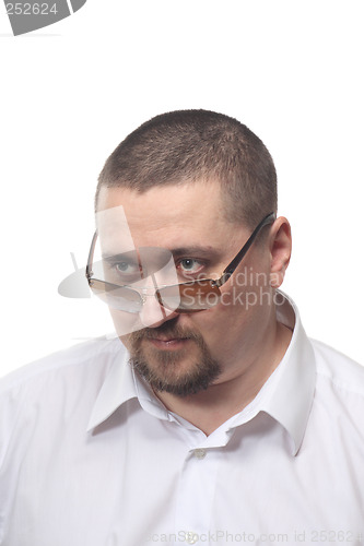 Image of Gaze over sunglasses