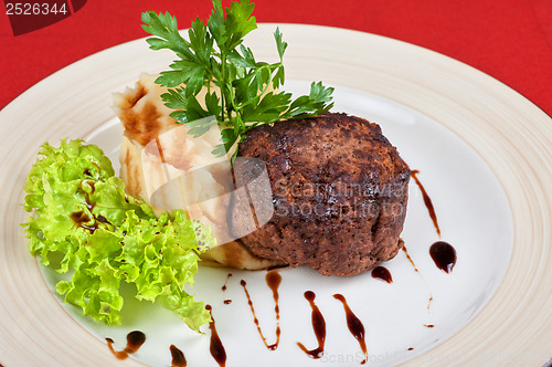 Image of Fried meat steak