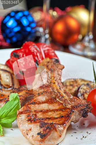 Image of meat with vegetable
