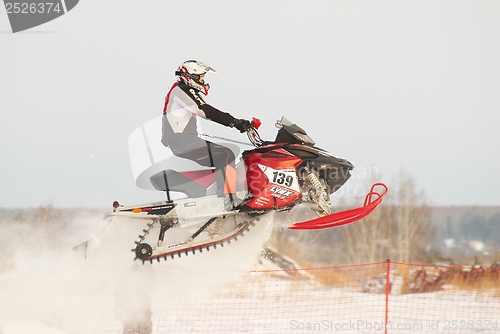 Image of Sport snowmobile jump