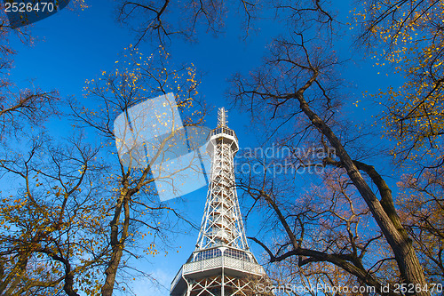 Image of Famous Lookout tower on Petrin Hill in Prague