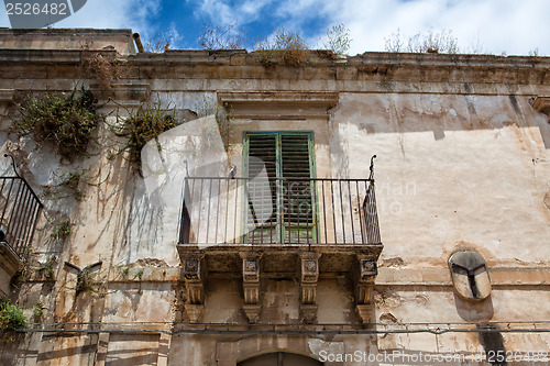 Image of Ruin historic palace in Noto