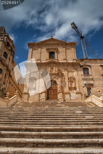 Image of Ruins of baroque style cathedral in Noto