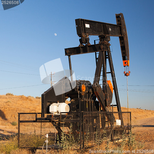 Image of Oil pump in Nevada desert