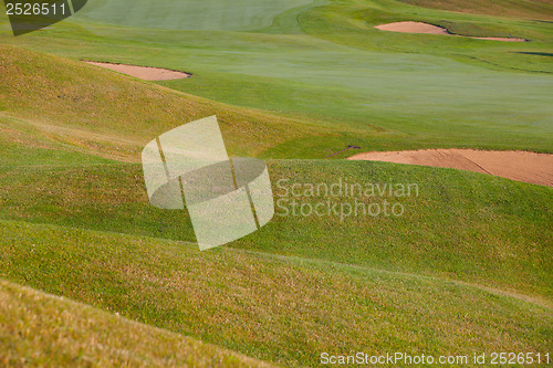 Image of Summer on the empty golf course