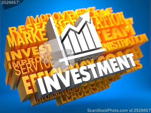 Image of Investment. Wordcloud Concept.