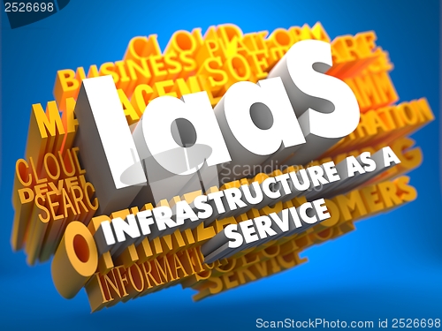 Image of IAAS. Wordcloud Concept.