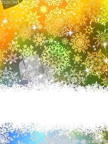 Image of Elegant background with snowflakes. EPS 10