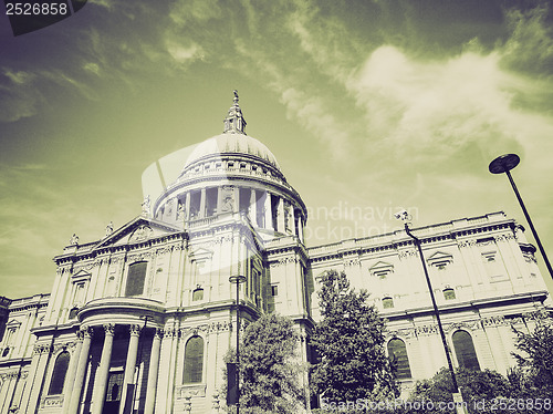Image of Vintage sepia St Paul Cathedral London