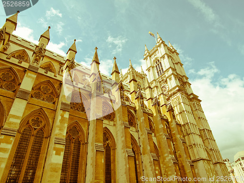 Image of Retro looking Westminster Abbey