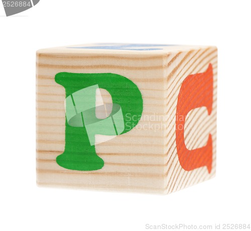 Image of Cubes with letters