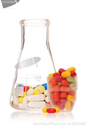 Image of Flask with pills