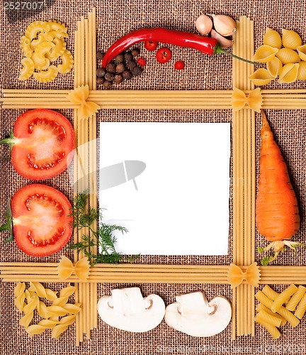 Image of Frame of pasta