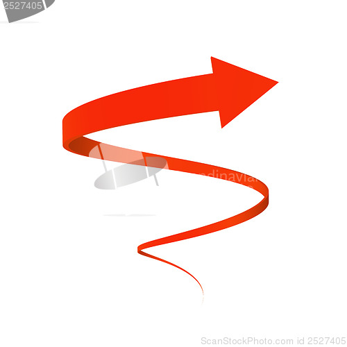 Image of Red Spiral Arrow