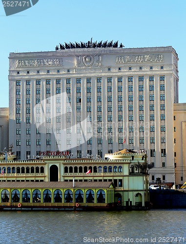 Image of Building with the inscription of the USSR