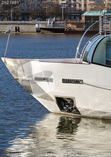 Image of Nose pleasure boat on the river