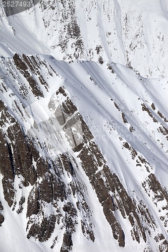 Image of Snowy winter rocks