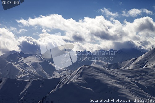 Image of Evening mountains in haze