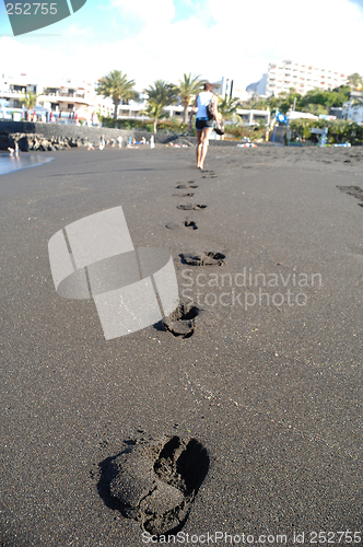 Image of Footprints on the beach