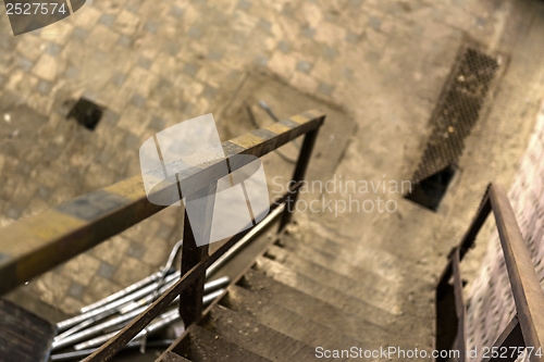 Image of Abstract detail of rusty stairs