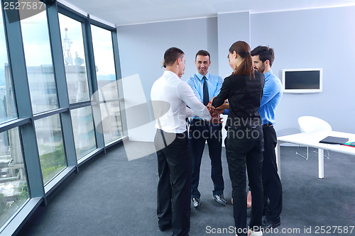 Image of business people group in a meeting at office