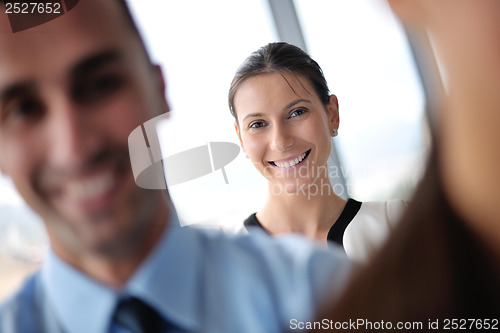 Image of business people group in a meeting at office