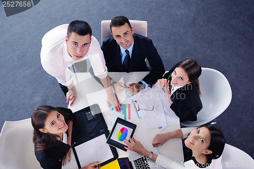 Image of business people group in a meeting at office