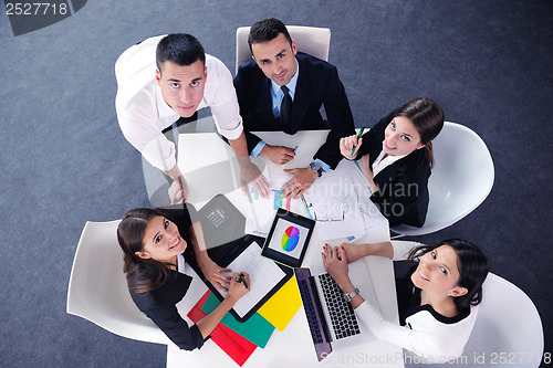 Image of business people group in a meeting at office