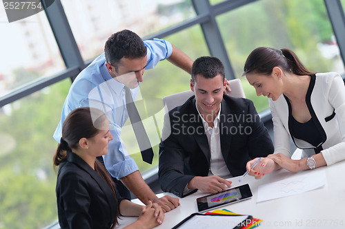 Image of business people group in a meeting at office