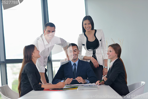 Image of business people group in a meeting at office