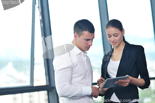 Image of business people group in a meeting at office