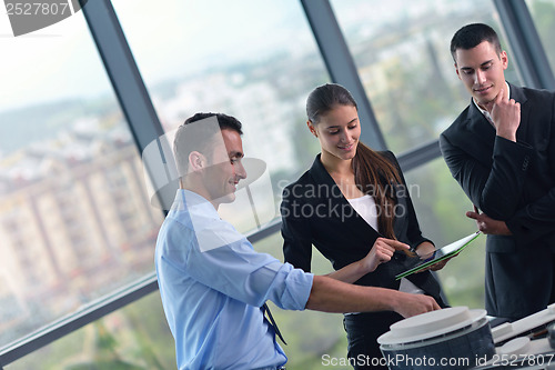 Image of business people group in a meeting at office