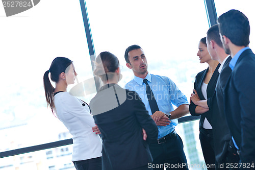 Image of business people group in a meeting at office