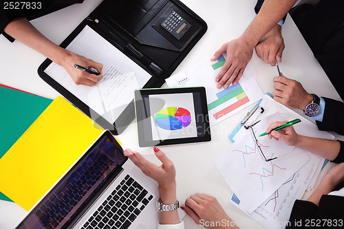 Image of business people group in a meeting at office