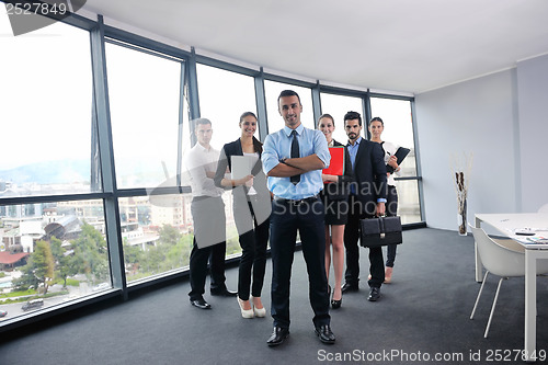 Image of business people group in a meeting at office