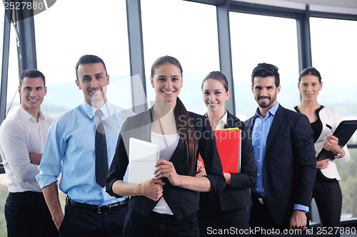 Image of business people group in a meeting at office