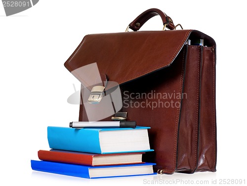 Image of Leather briefcase