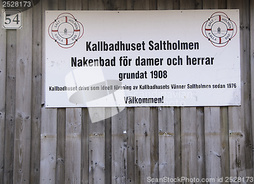 Image of  Kallbadhuset plate