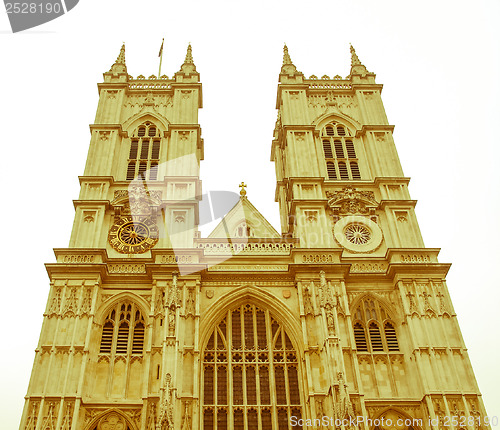 Image of Retro looking Westminster Abbey