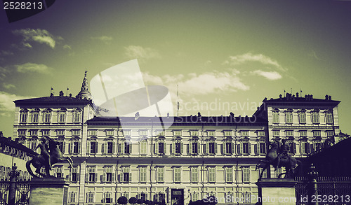 Image of Vintage sepia Palazzo Reale Turin