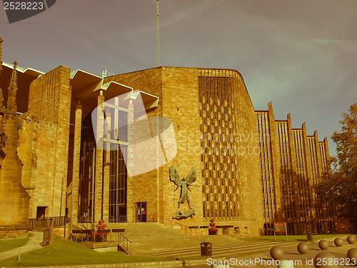 Image of Retro looking Coventry Cathedral