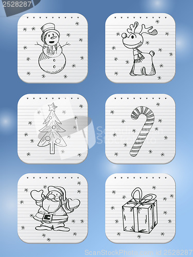 Image of Winter holidays icons