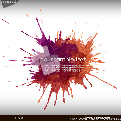 Image of Vector illustration of Splash watercolor banner