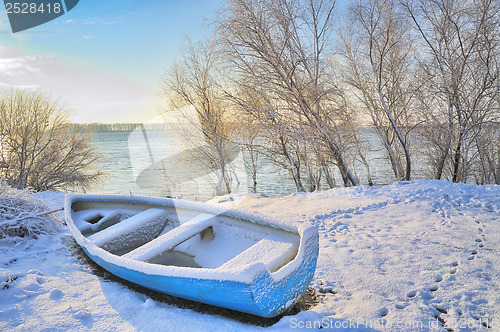 Image of boat near danube river