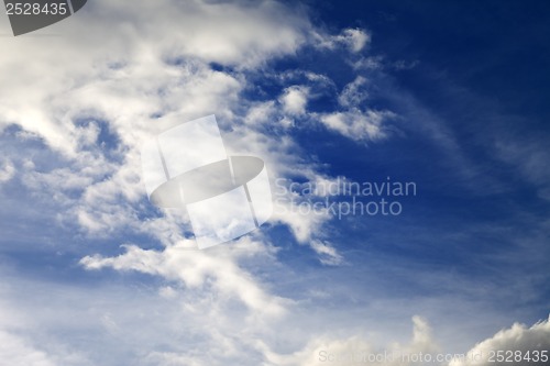 Image of Blue sky with clouds in nice day