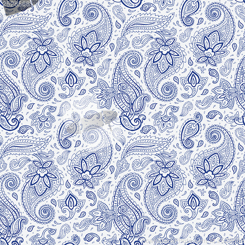 Image of Seamless Paisley background.