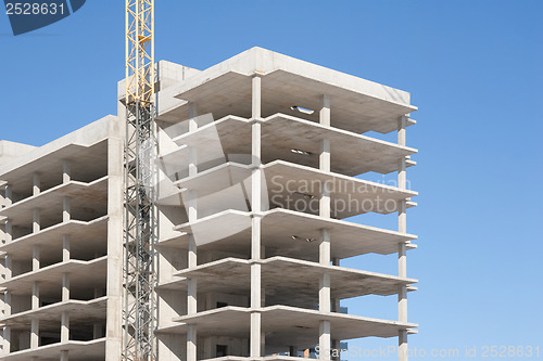 Image of construction with crane